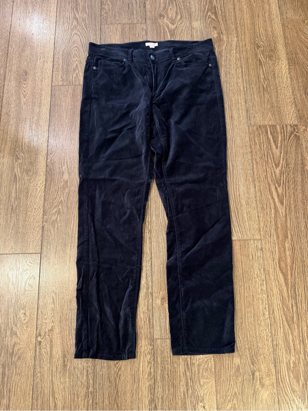 J. Jill Navy Cropped Velvet Pants